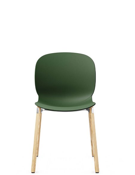 Крісло PROFIM NOOR WOODEN LEGS 6080 FOREST, NATURAL ASH