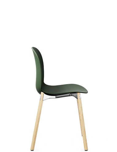 Крісло PROFIM NOOR WOODEN LEGS 6080 FOREST, NATURAL ASH