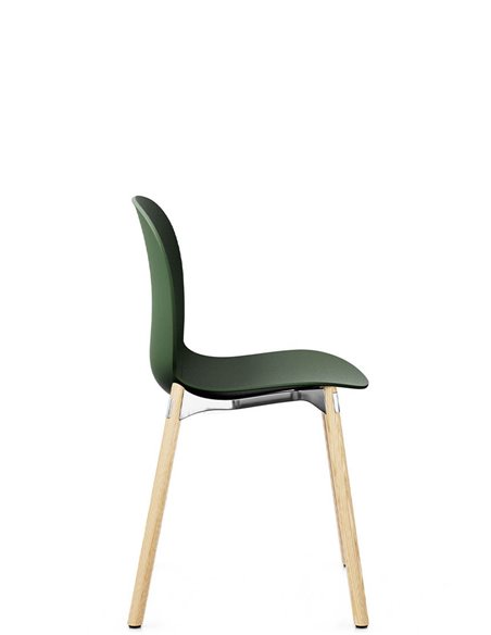 Крісло PROFIM NOOR WOODEN LEGS 6080 FOREST, NATURAL ASH