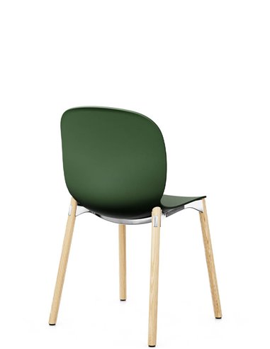 Крісло PROFIM NOOR WOODEN LEGS 6080 FOREST, NATURAL ASH