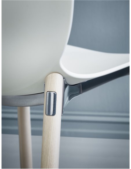 Крісло PROFIM NOOR WOODEN LEGS 6080 FOREST, NATURAL ASH