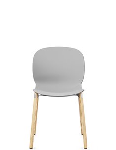 Кресло PROFIM NOOR WOODEN LEGS 6080 MISTY GREY, NATURAL ASH