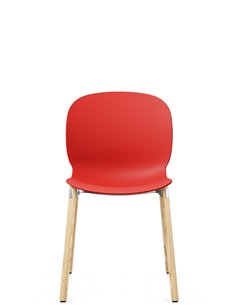 Кресло PROFIM NOOR WOODEN LEGS 6080 POPPY, NATURAL ASH