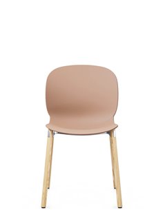 Кресло PROFIM NOOR WOODEN LEGS 6080 CORAL, NATURAL ASH