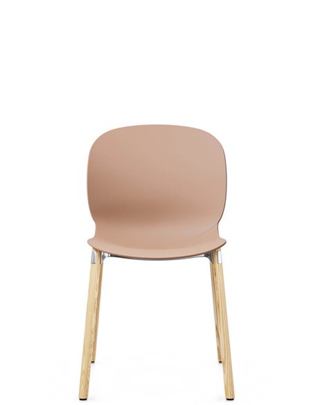 Кресло PROFIM NOOR WOODEN LEGS 6080 CORAL, NATURAL ASH
