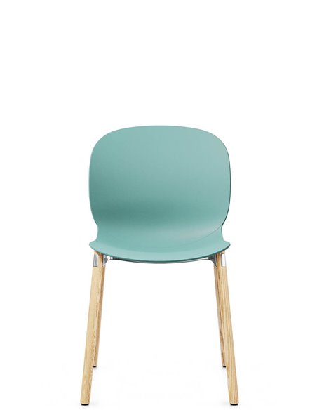 Крісло PROFIM NOOR WOODEN LEGS 6080 SEA GREEN, NATURAL ASH
