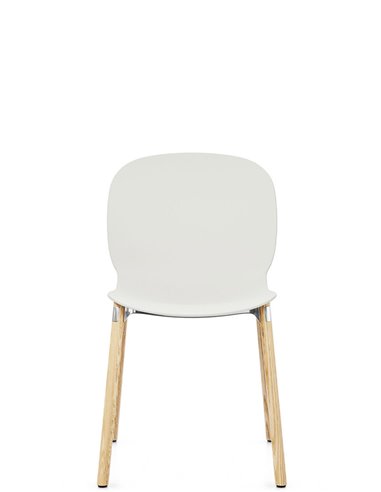 Кресло PROFIM NOOR WOODEN LEGS 6080 VANILLA, NATURAL ASH