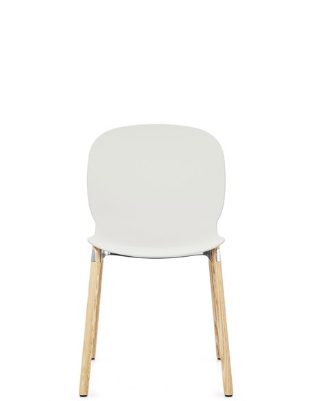 Кресло PROFIM NOOR WOODEN LEGS 6080 VANILLA, NATURAL ASH