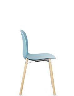 Кресло PROFIM NOOR WOODEN LEGS 6080 SKY, NATURAL ASH 2