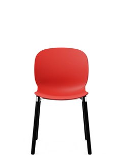 Кресло PROFIM NOOR WOODEN LEGS 6080 POPPY, DARK ASH