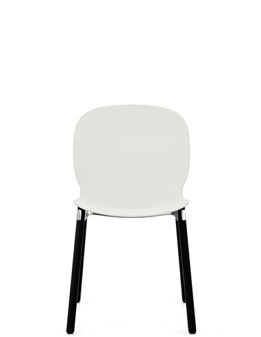 Кресло PROFIM NOOR WOODEN LEGS 6080 VANILLA, DARK ASH