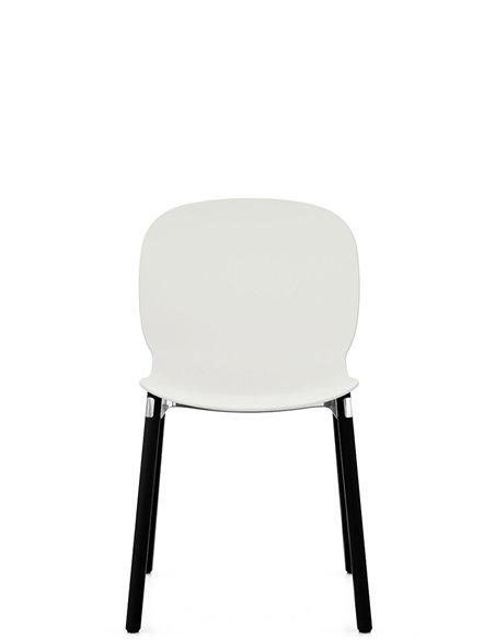 Кресло PROFIM NOOR WOODEN LEGS 6080 VANILLA, DARK ASH