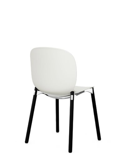 Кресло PROFIM NOOR WOODEN LEGS 6080 VANILLA, DARK ASH