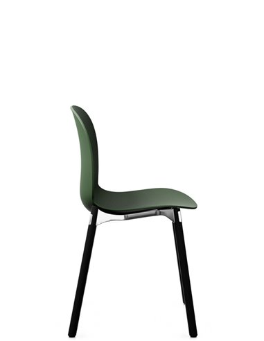 Кресло PROFIM NOOR WOODEN LEGS 6080 FOREST, DARK ASH
