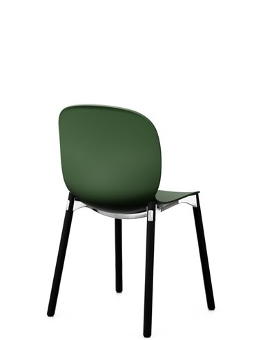 Кресло PROFIM NOOR WOODEN LEGS 6080 FOREST, DARK ASH