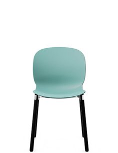 Кресло PROFIM NOOR WOODEN LEGS 6080 SEA GREEN, DARK ASH