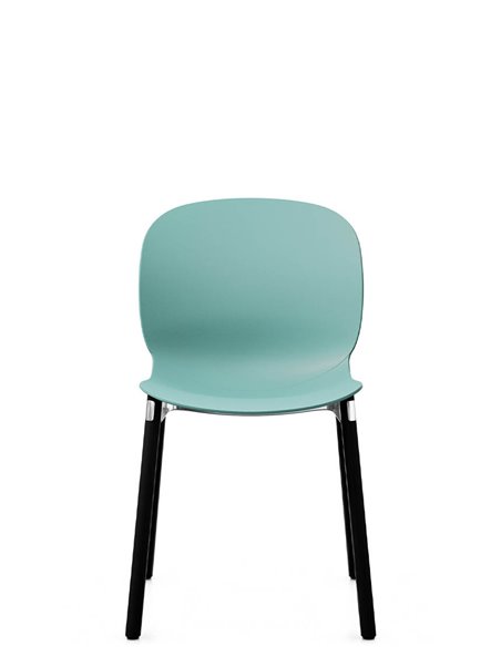 Кресло PROFIM NOOR WOODEN LEGS 6080 SEA GREEN, DARK ASH