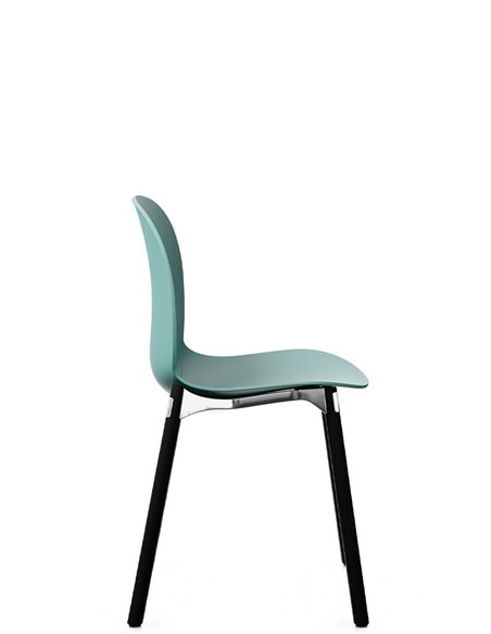 Кресло PROFIM NOOR WOODEN LEGS 6080 SEA GREEN, DARK ASH