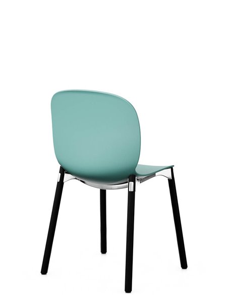 Кресло PROFIM NOOR WOODEN LEGS 6080 SEA GREEN, DARK ASH