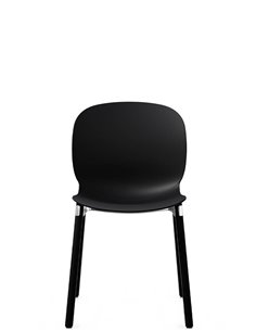 Кресло PROFIM NOOR WOODEN LEGS 6080 GRAPHITE, DARK ASH