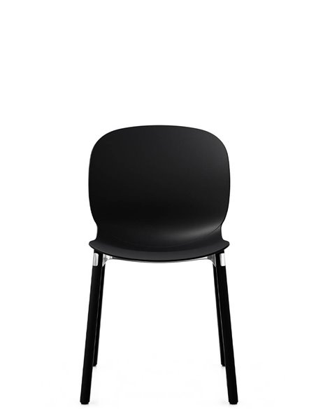 Кресло PROFIM NOOR WOODEN LEGS 6080 GRAPHITE, DARK ASH