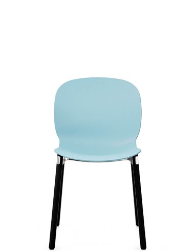 Кресло PROFIM NOOR WOODEN LEGS 6080 SKY, DARK ASH