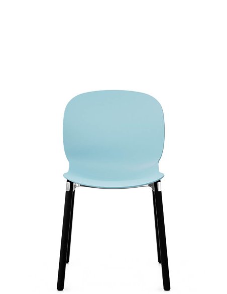Кресло PROFIM NOOR WOODEN LEGS 6080 SKY, DARK ASH