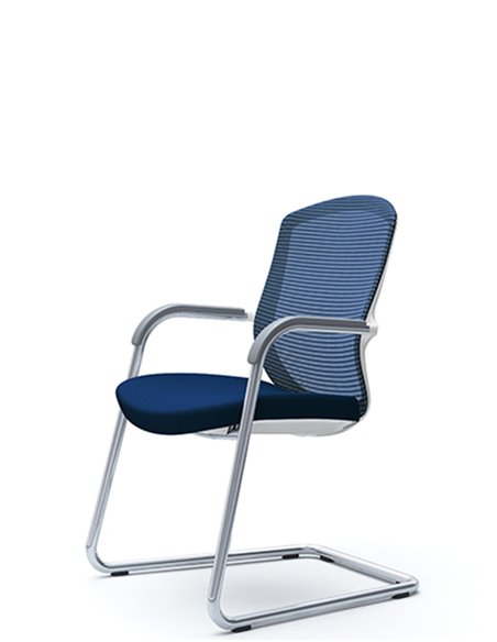 Кресло Okamura Contessa Guest chair Polished для посетителей, на полозьях