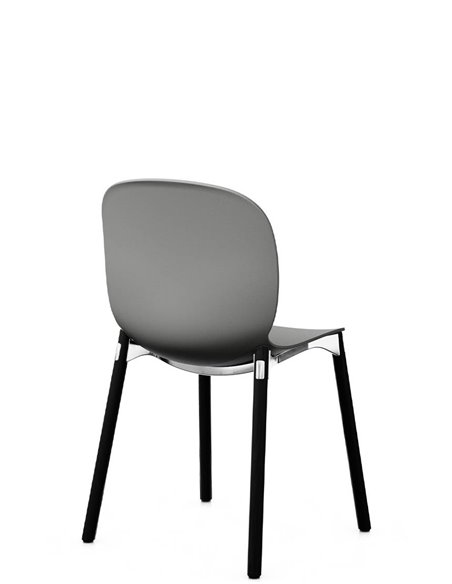 Крісло PROFIM NOOR WOODEN LEGS 6080 GLAY, DARK ASH
