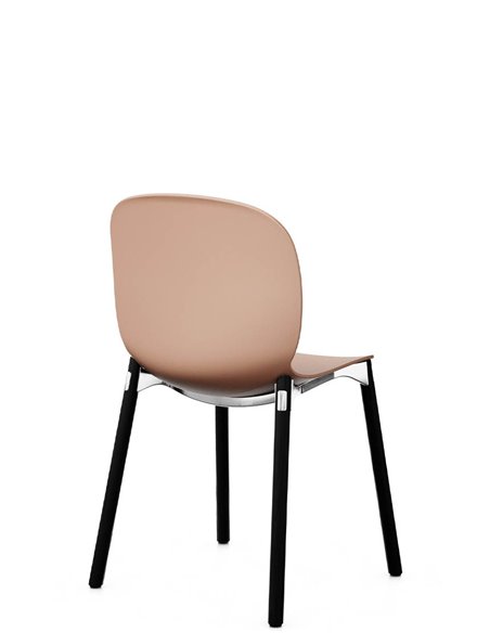 Кресло PROFIM NOOR WOODEN LEGS 6080 CORAL, DARK ASH