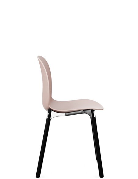 Кресло PROFIM NOOR WOODEN LEGS 6080 ROSE, DARK ASH