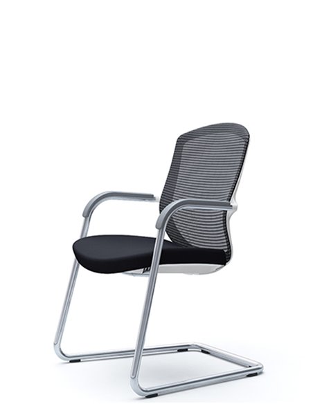 Кресло Okamura Contessa Guest chair Polished для посетителей, на полозьях