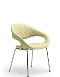 Кресло LEYFORM SAMBA 51530 для посетителя, кожаное