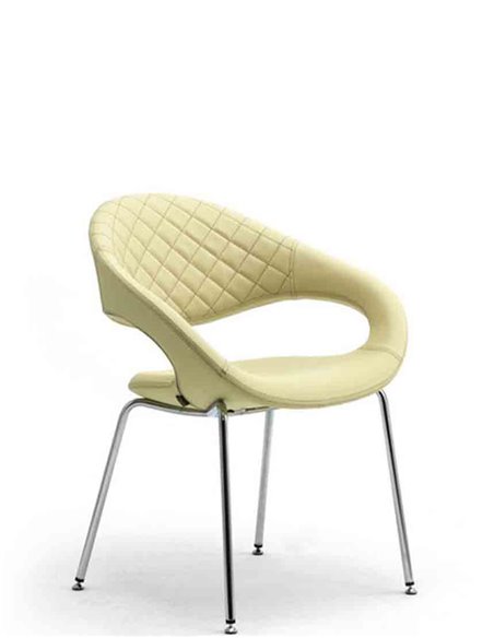 Кресло LEYFORM SAMBA 51530 для посетителя, кожаное
