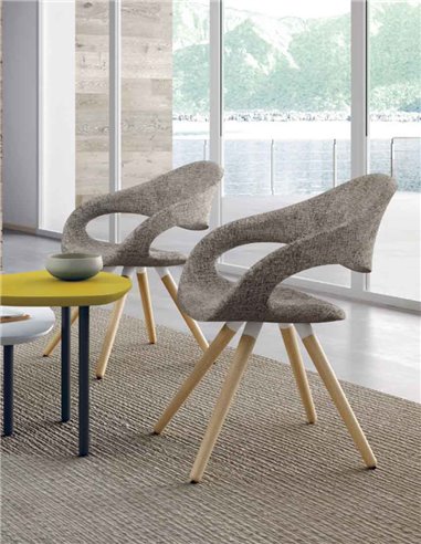Кресло LEYFORM SAMBA PLUS 51552 для посетителя, тканевое, с высокой спинкой