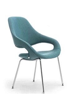 Кресло LEYFORM SAMBA PLUS 51532 для посетителя, тканевое, с высокой спинкой