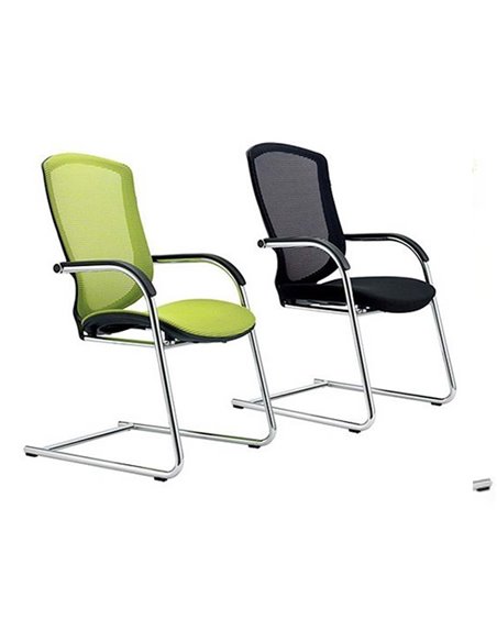 Кресло Okamura Contessa Guest chair Polished для посетителей, на полозьях