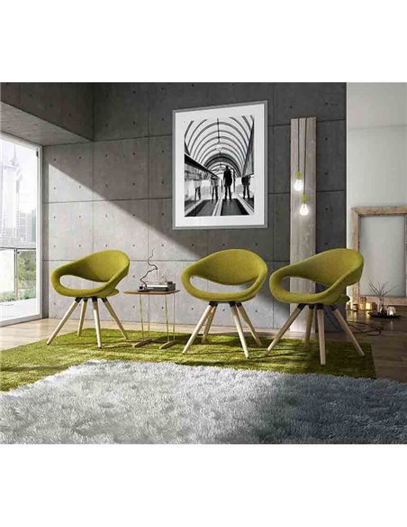 Кресло LEYFORM SAMBA PLUS 51512 для посетителя, тканевое, с высокой спинкой