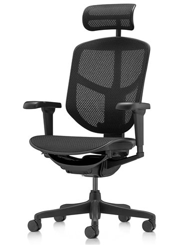 Кресло ENJOY ULTRA (EJU-B-HAM-4D, сетка T-168-B1 BLACK), эргономичное