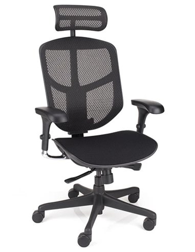 Кресло ENJOY BUDGET 2 BLACK FABRIC эргономичное