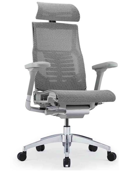 Крісло COMFORT POFIT 2 GREY з анатомічною підтримкою