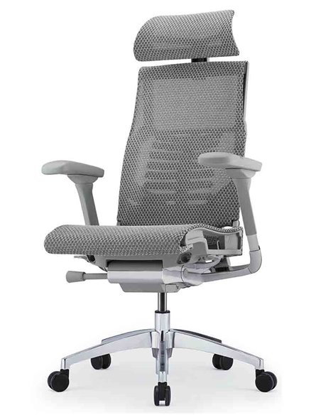 Крісло COMFORT POFIT 2 GREY з анатомічною підтримкою