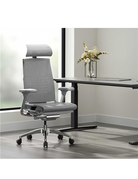 Крісло COMFORT POFIT 2 GREY з анатомічною підтримкою