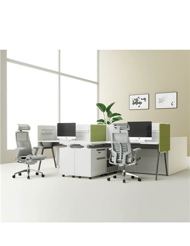 Крісло COMFORT POFIT 2 GREY з анатомічною підтримкою
