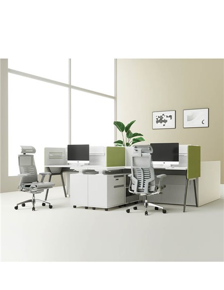 Крісло COMFORT POFIT 2 GREY з анатомічною підтримкою