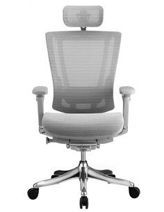Кресло NEFIL LUXURY Mesh эргономичное, серое 2