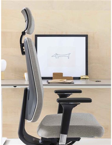 Кресло DAUPHIN INDEED ID 7048 BLACK эргономичное
