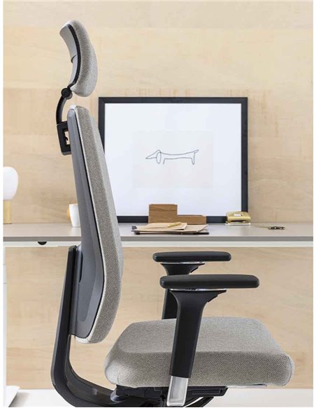 Кресло DAUPHIN INDEED ID 7048 BLACK эргономичное