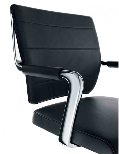 Кресло SEDUS CROSSLINE PRIME CN-283, для посетителя, кожаное