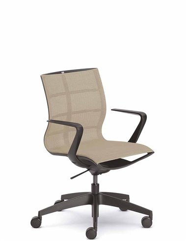 Кресло SEDUS SE:JOY EC-180 (BLACK+M77), с подлокотниками